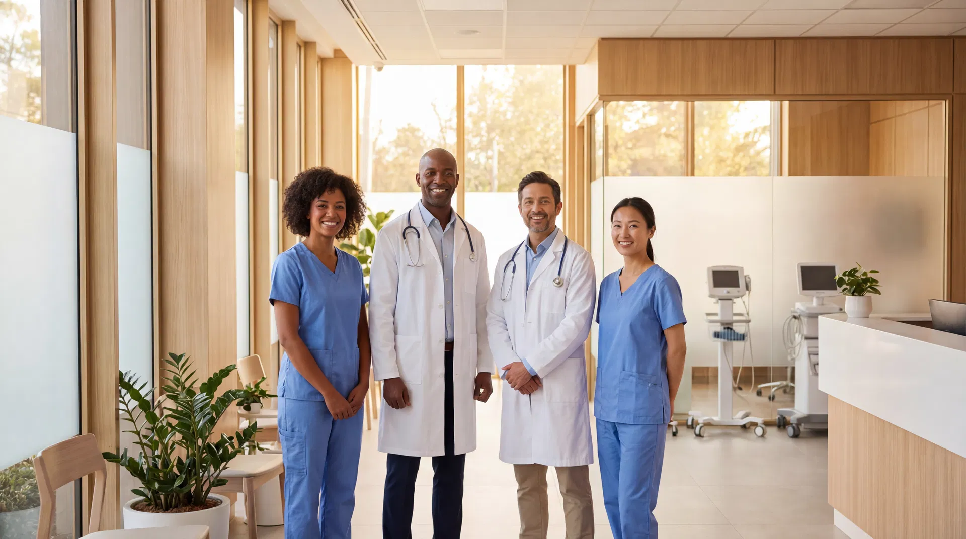 Asian doctor making a home visit